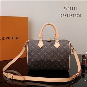 LV Louis Vuitton Speedy 25 Bag M41113 Monogram Handbag Brown