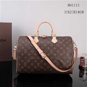 LV Louis Vuitton Speedy 35 Bag M41111 Monogram Handbag Brown