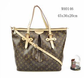 LV Louis Vuitton Menilmontant Bag M40146 Monogram Handbag Brown