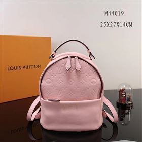 LV Louis Vuitton Monogram Sorbonne Backpack M44019 Real Leather Bag Handbag Pink