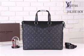 Men LV Louis Vuitton M40566 Explorer Briefcase Handbag Monogram Bag Gray