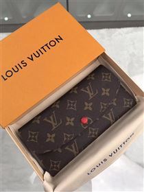 replica Louis Vuitton LV Emilie Wallet Monogram Purse Bag M60697 Red