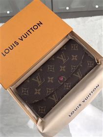 replica Louis Vuitton LV Emilie Wallet Monogram Purse Bag M60697 Maroon