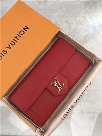 replica Louis Vuitton LV Real Leather Wallet Purse Bag M60863 Red
