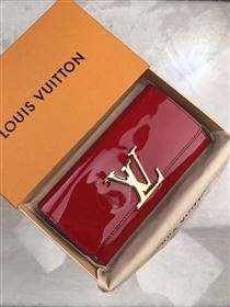 replica Louis Vuitton LV Louise Wallet Patent Leather Purse Bag M64550 Red