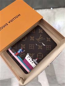 replica Louis Vuitton LV Monogram Passport Cover Credit Card Holder Purse Bag M62144 Brown