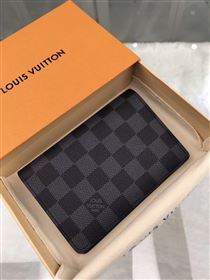 replica Louis Vuitton LV Damier Passport Cover Purse Bag N60031 Gray