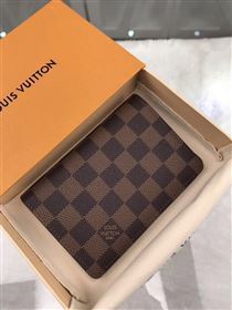 replica Louis Vuitton LV Damier Passport Cover Purse Bag N60189 Brown