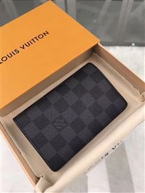 replica Louis Vuitton LV Damier Short Wallet Purse Bag N63117 Gray