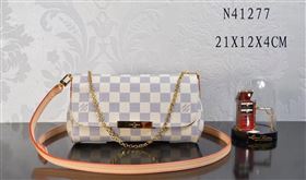 LV Louis Vuitton Favorite Small Bag N41277 Damier Handbag White