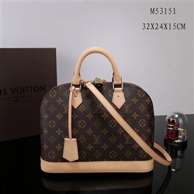 LV Louis Vuitton M53151 Alma Handbag Monogram Bag Beige