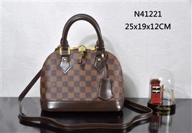 LV Louis Vuitton N41221 Alma BB Handbag Damier Bag Brown