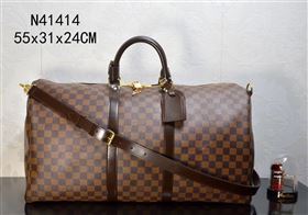 LV Louis Vuitton N41414 Keepall 55 Handbag Damier Travelling Bag Brown