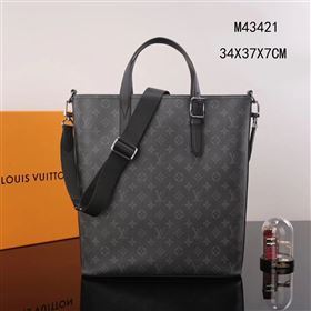 Men LV Louis Vuitton M43421 Apollo Tote Handbag Damier Bag Gray