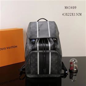 Men LV Louis Vuitton Zack Backpack Handbag M43409 Monogram Bag Black