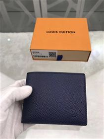 replica Louis Vuitton LV Multiple Wallet Taiga Leather Purse Bag Black M32808