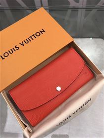 replica Louis Vuitton LV Emilie Wallet Epi Leather Purse Bag Orange M60853