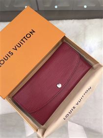 replica Louis Vuitton LV Emilie Wallet Epi Leather Purse Bag Maroon M60851