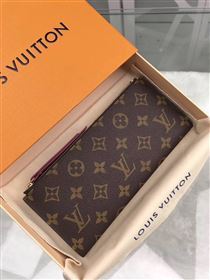 replica Louis Vuitton LV Adele Zippy Wallet Monogram Purse Bag Maroon M61269