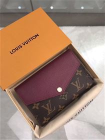 replica Louis Vuitton LV Pallas Short Wallet Monogram Purse Bag Purple M60140