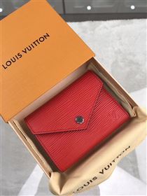 replica Louis Vuitton LV Victorine Epi Leather Wallet Purse Bag Red M62172