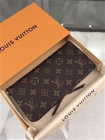 replica Louis Vuitton LV Monogram Double Zippy Wallet Purse Bag Brown M60042