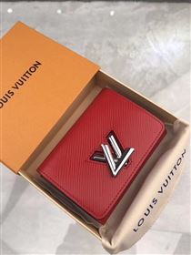 replica Louis Vuitton LV Twist Compact Wallet Epi Leather Purse Bag Red M64413