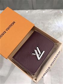 replica Louis Vuitton LV Twist Compact Wallet Epi Leather Purse Bag Wine M67709