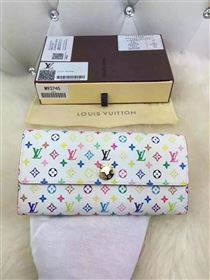 replica Louis Vuitton LV Monogram Long Snap Wallet Clutch Purse Bag M93744 White