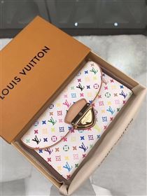 replica M93736 Louis Vuitton LV Monogram Two Fold Flap Wallet Purse Bag Pink