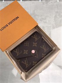 replica Louis Vuitton LV Victorine Wallet Monogram Canvas Purse Bag Pink M62360