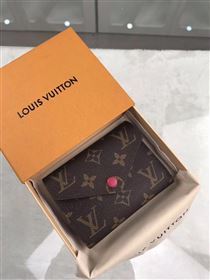 replica Louis Vuitton LV Victorine Wallet Monogram Canvas Purse Bag Rose M41938