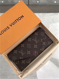 replica Louis Vuitton LV Josephine Wallet Monogram Canvas Purse Bag Maroon M60708