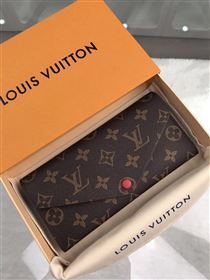 replica Louis Vuitton LV Josephine Wallet Monogram Canvas Purse Bag Red M60708