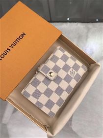 replica Louis Vuitton LV French Wallet Damier Canvas Purse Bag White N61676