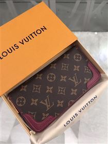 replica Louis Vuitton LV Zippy Wallet Retiro Monogram Canvas Purse Bag Maroon M61189
