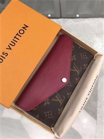 replica Louis Vuitton LV Marie-Lou Wallet Monogram Epi Leather Purse Bag Maroon M60498