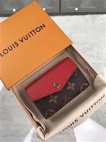 replica Louis Vuitton LV Sarah Multicartes Wallet Monogram Purse Bag Red M61273