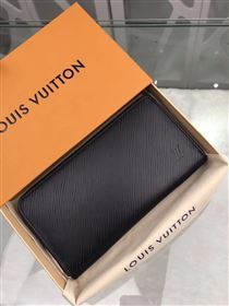 replica M64838 Louis Vuitton LV Zippy Epi Leather Wallet Purse Bag Black