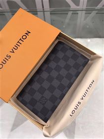 Louis Vuitton Zippy Wallet Vertical N63305 Damier Graphite Canvas