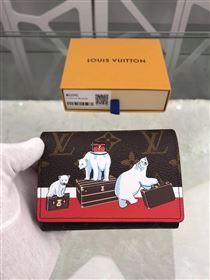 replica M62090 Louis Vuitton LV Victorine Bear Wallet Monogram Canvas Purse Bag Brown