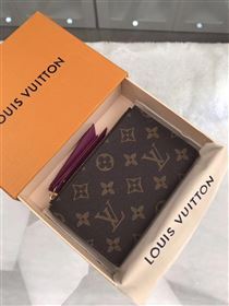 replica M61271 Louis Vuitton LV Adele Wallet Monogram Canvas Purse Bag Purple