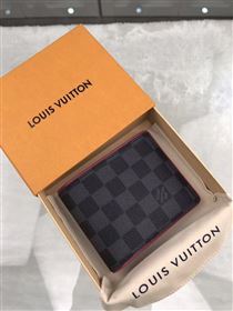 replica Louis Vuitton LV Multiple Wallet Damier Canvas Purse Bag Wine N63260