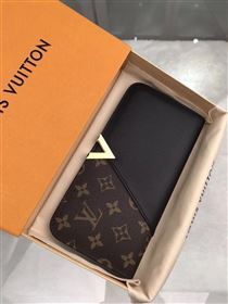 replica M56175 Louis Vuitton LV Kimono Wallet Monogram Canvas Leather Purse Bag Black