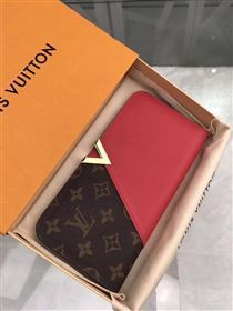 replica M56174 Louis Vuitton LV Kimono Wallet Monogram Canvas Leather Purse Bag Red