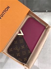 replica M56175 Louis Vuitton LV Kimono Wallet Monogram Canvas Leather Purse Bag Purple