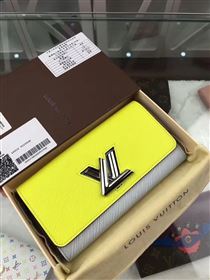 replica M61782 Louis Vuitton LV Twist Wallet Epi Leather Purse Bag Yellow
