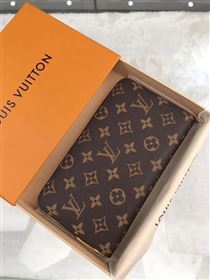 replica M60002 Louis Vuitton LV Zippy Organizer Wallet Monogram Canvas Purse Bag Brown