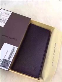 replica M32822 Louis Vuitton LV Zippy Wallet Vertical Taiga Leather Purse Bag Black