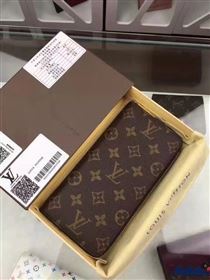 replica M63095 Louis Vuitton LV Zippy Wallet Vertical Monogram Canvas Purse Bag Brown